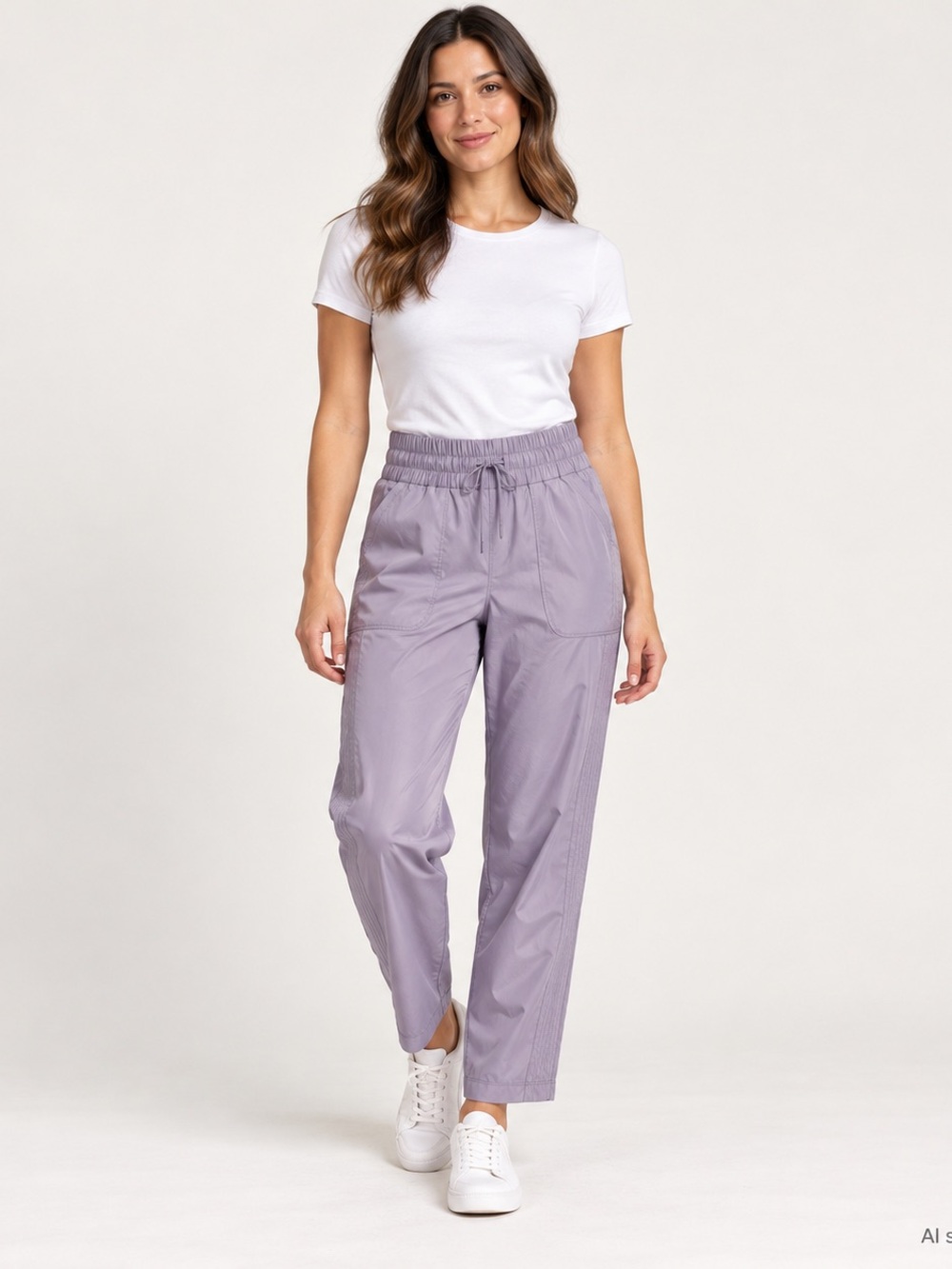 Mondetta Lavender Drawstring Pull-On Pants | Small - Women’s